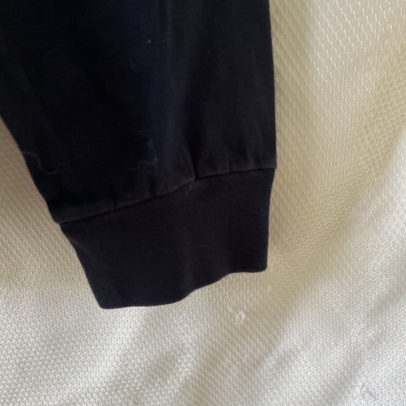 Polo Ralph Lauren Men’s Large Navy Blue Long Sleeve Red Logo Front Graphic T - Picture 5 of 7